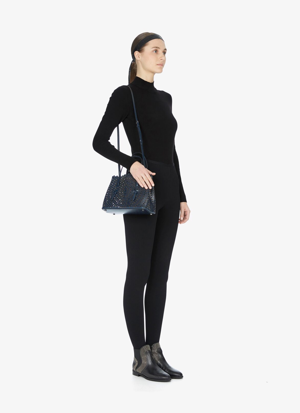 Mina 25 Tote-Bag ALAÏA NIGHT BLUE MINA 25 TOTE-BAG